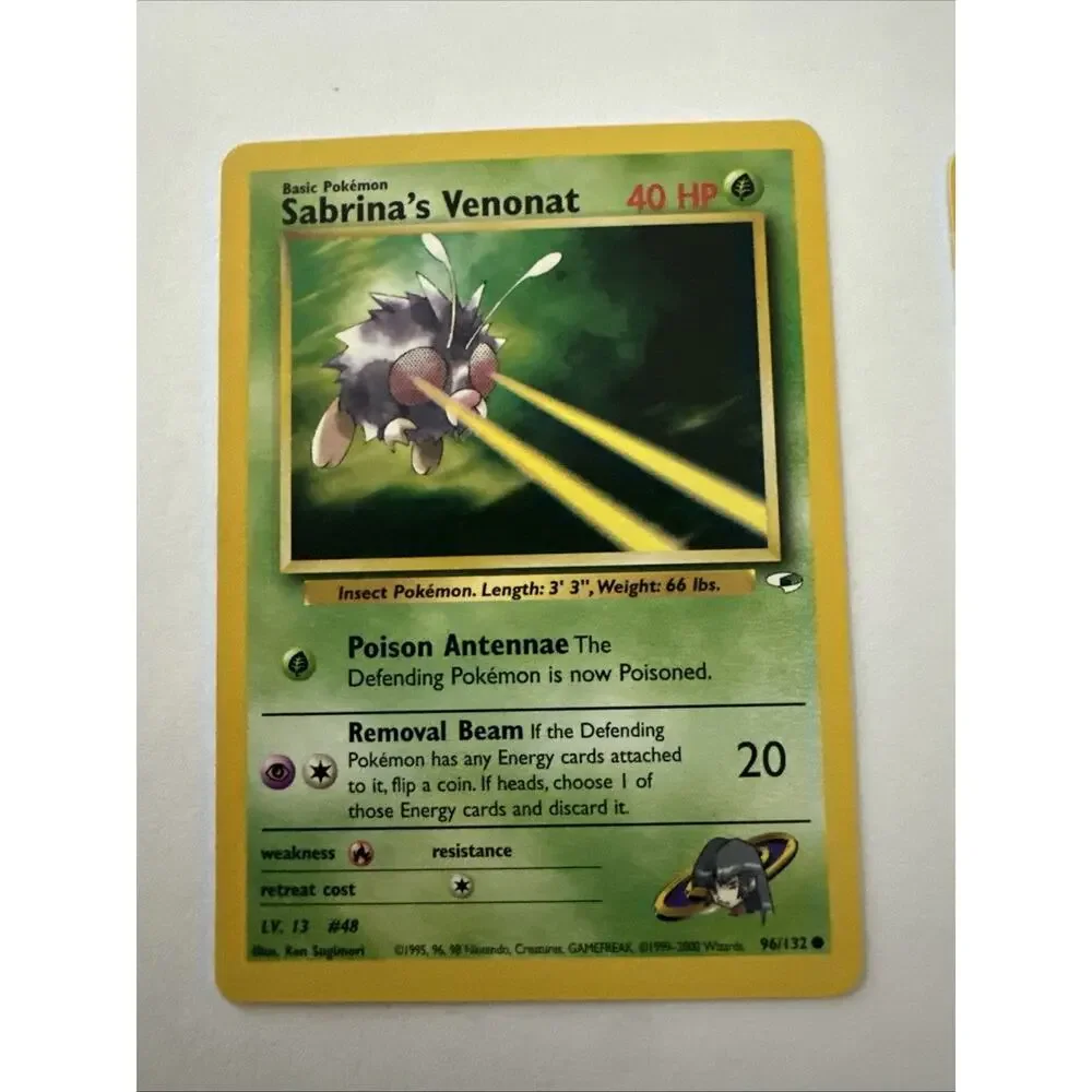 Pokemon Card Gym Heroes Sabrina's Venonat 96/132 & Venomoth 34/132 LP